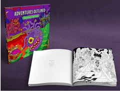 Dungeons & Dragons : Adventures Outlined Coloring Book